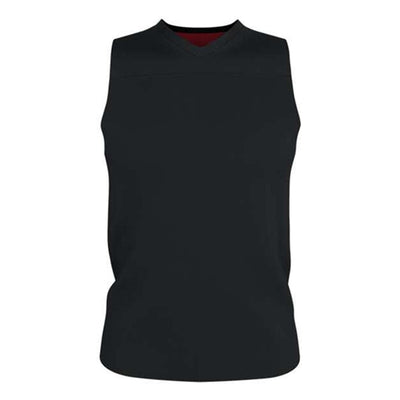 Alleson Athletic - Mens A105Ba Blank Reversible Game Jersey — Black/Red