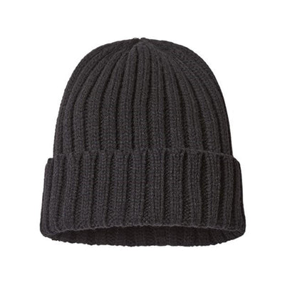 Atlantis Headwear - Mens Shob Shore - Sustainable Cable Knit — Black (Nero)
