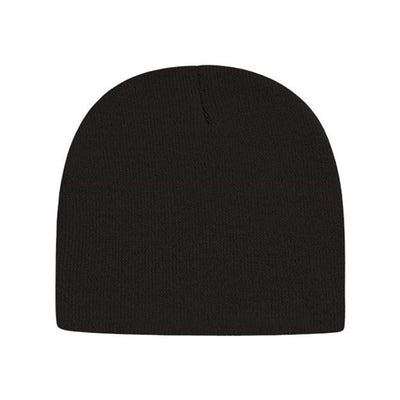 Cap America - Mens Tkn28 Usa-Made 8 1/2" Beanie — Black