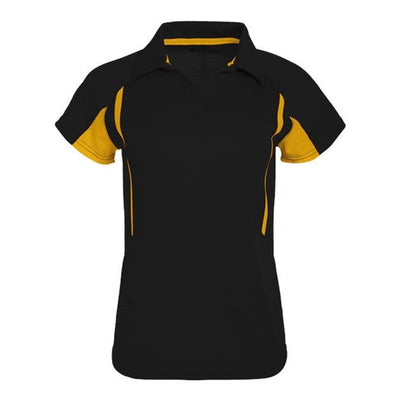 Holloway - Womens 222730 Two-Tone Avenger Polo — Black/Light Gold