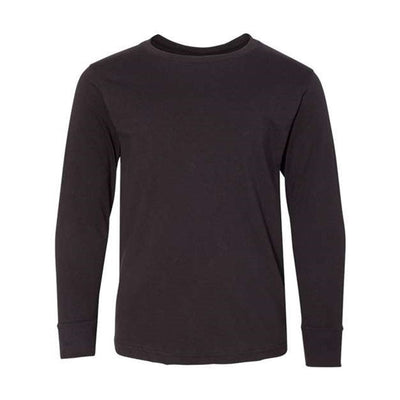 Lat - Kids 6201 Fine Jersey Long Sleeve Tee — Black
