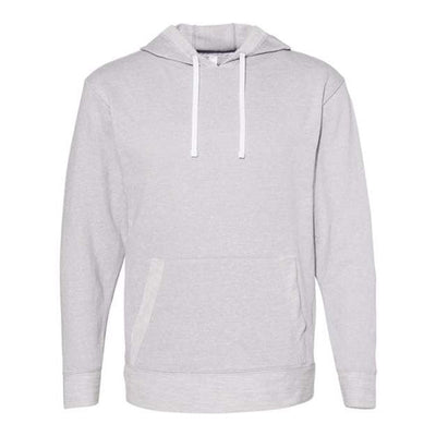 Lat - Mens 6779 Harborside Mélange French Terry Hooded Pullover — Grey Melange