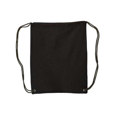 Liberty Bags - Mens 8875 Canvas Drawstring Backpack — Black