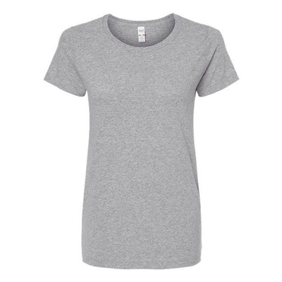 M&O - Womens 4810 Gold Soft Touch T-Shirt — Athletic Grey