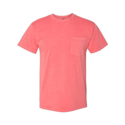Next Level - Mens 7415 Inspired Dye Short Sleeve Pocket Crew — Guava
