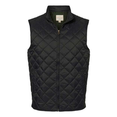 Weatherproof - Mens 207359 Vintage Diamond Quilted Vest — Black