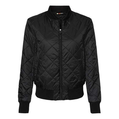 Weatherproof - Womens W21752 Heatlast Quilted Packable Bomber — Black