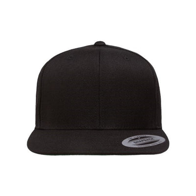 Yp Classics - Mens 6089M Flat Bill Snapback Cap — Black