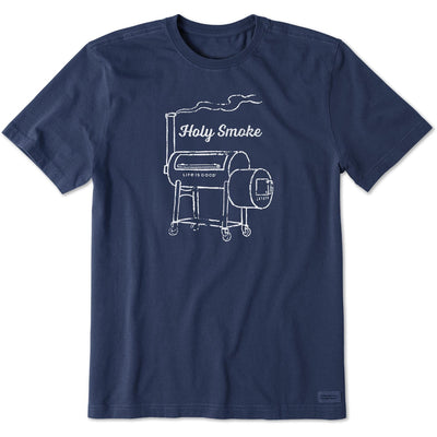 Life Is Good - Mens Holy Smoke Smoker Short Sleeve Crusher T-Shirt