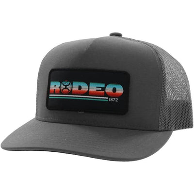 Hooey - Mens Rodeo 5-Panel Trucker Cap With Serape Rectangle Patch