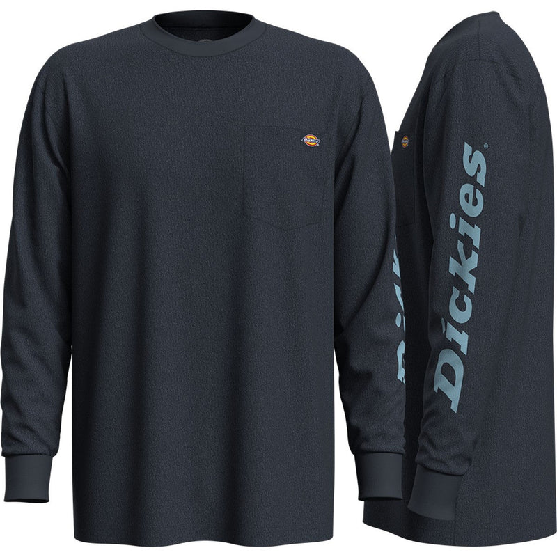 Dickies - Mens Long Sleeve Wordmark Graphic Tee