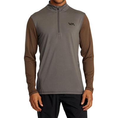 RVCA - Mens Sport Vent Long Sleeve Half Zip Top