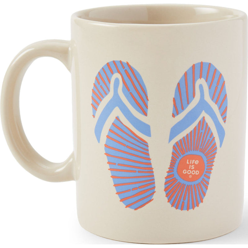 Life Is Good - Unisex Sunburst Flip Flops Jake'S Mug