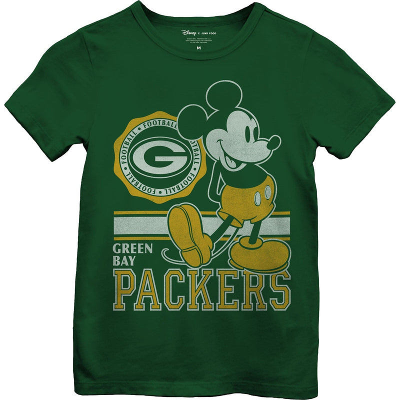Junk Food - Girls Packers Mickey Crest T-Shirt
