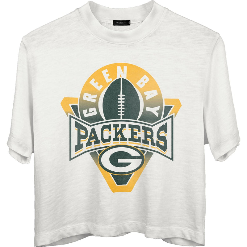 Junk Food - Womens Packers Mock Neck Crop T-Shirt