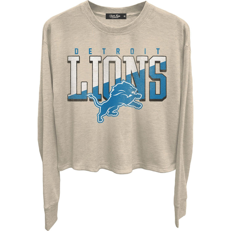 Junk Food - Womens Lions Slant Crop Thermal
