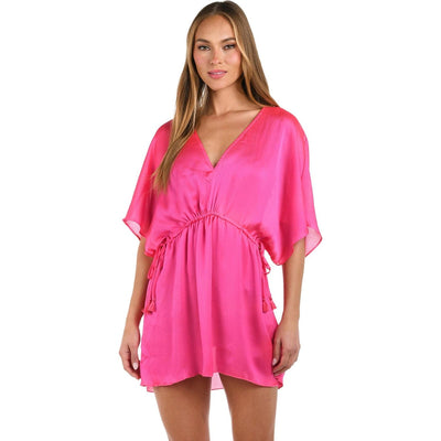 Sunshine 79 - Womens Radiance Swim Cover-Up Tunic — Bright Pink