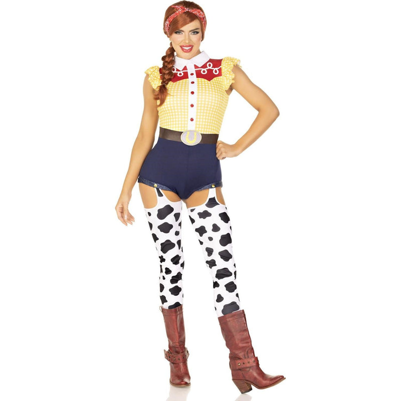 Leg Avenue - Womens 3 Piece Giddy Up Cowgirl Costume