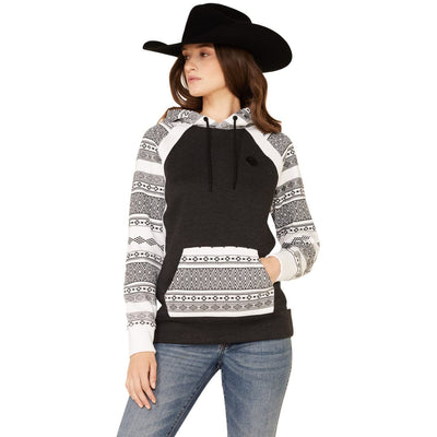 Hooey - Womens Maya Boot Barn Hoodie With Sleeves Kangaroo Pocket And Hood