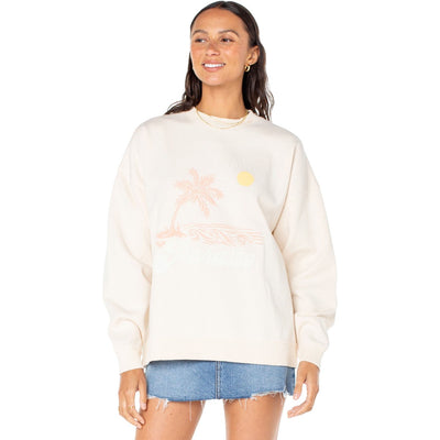 Roxy - Womens Lineup Oversized Crew Neck Sweatshirt