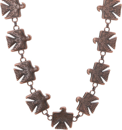 Rustic Couture - Womens Navajo Thunderbird Necklace — Bronze