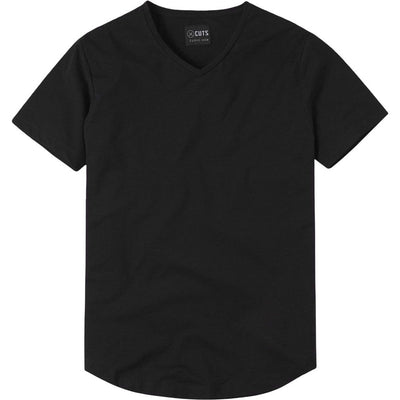 Cuts - Mens AO V-Neck Curve-Hem Tee