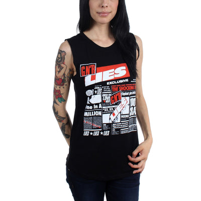 Guns N Roses - Womens Lies Cover Tank Top