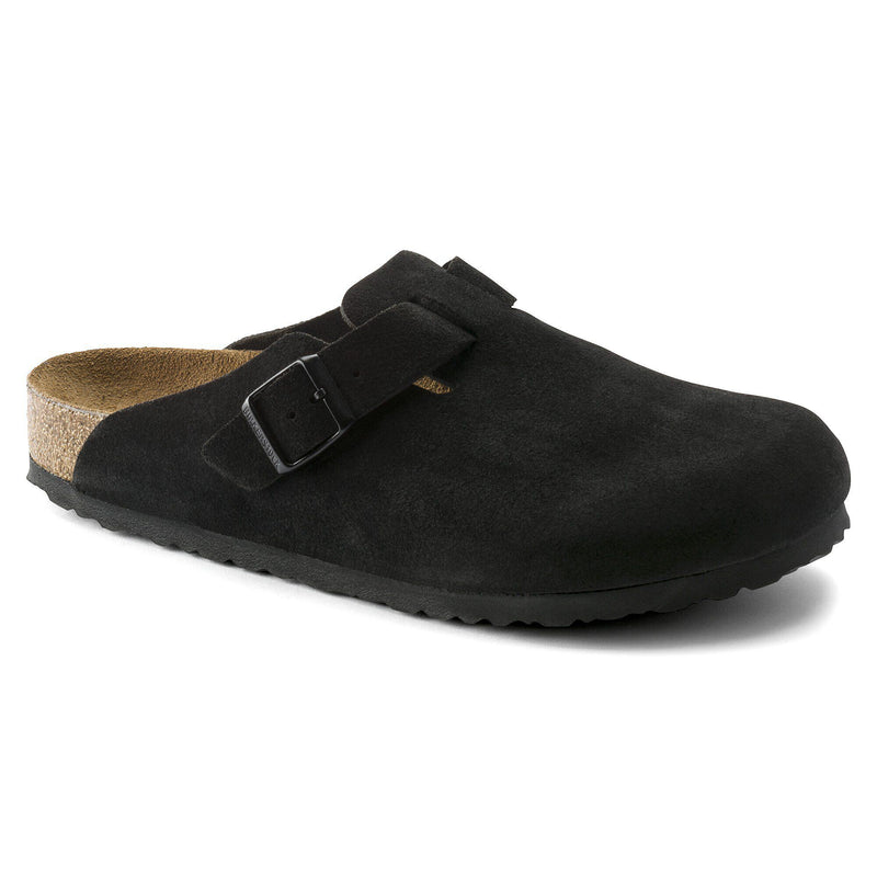 Birkenstock - Mens Boston Soft Footbed Suede Clog