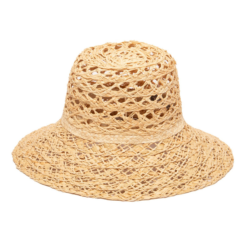San Diego Hat Company - Beauty Bucket Mixed Open Weave Raffia