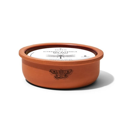 Skeem - Unisex Citronella Sea Salt Triple Wick Terracotta Candle