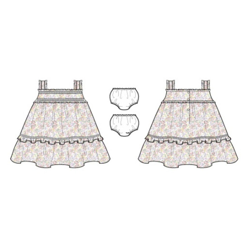 Janie and Jack - Baby G with Multi Ditsy Sl Dress Smr2
