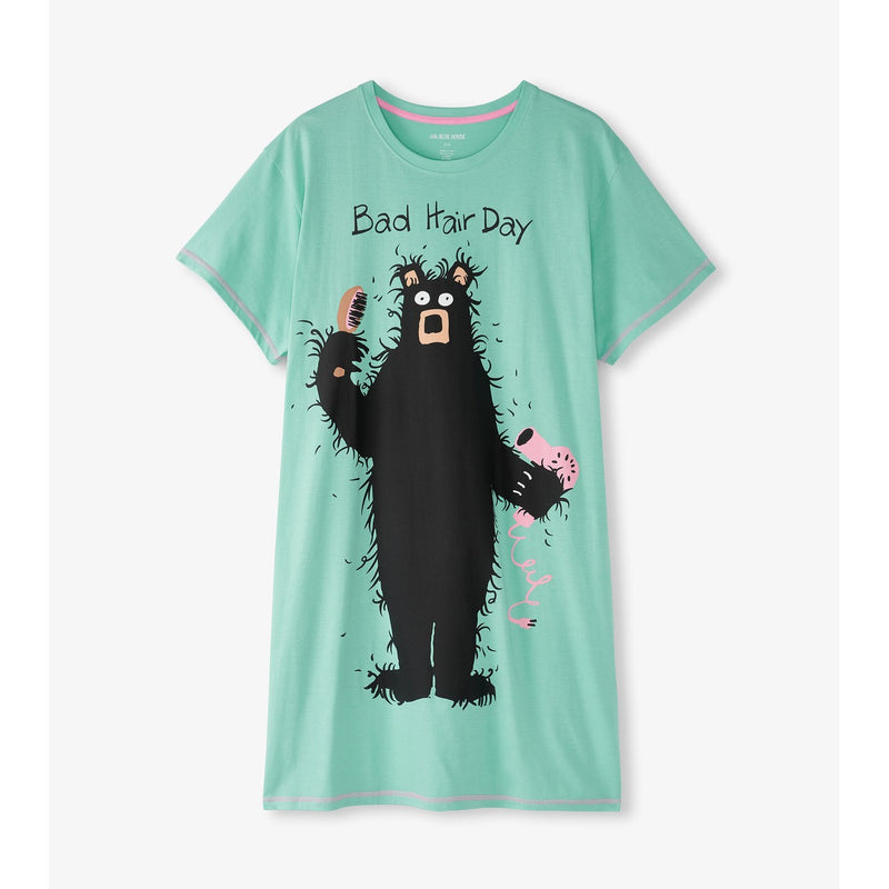 Little Blue House - Bad Hair Day Womens Sleepshirt Unwrapped