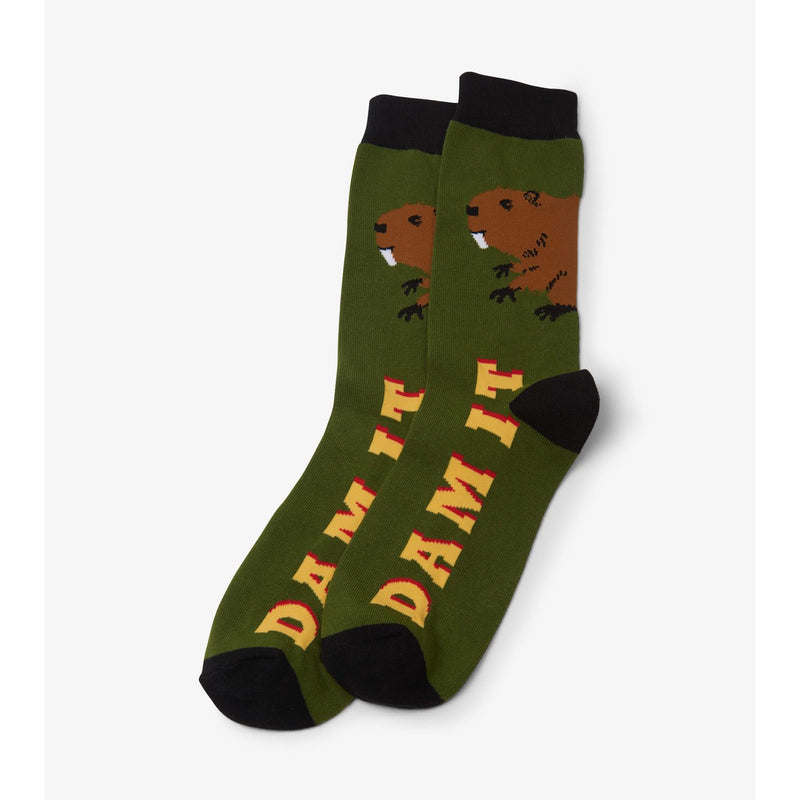 Little Blue House - Dam It Mens Crew Socks