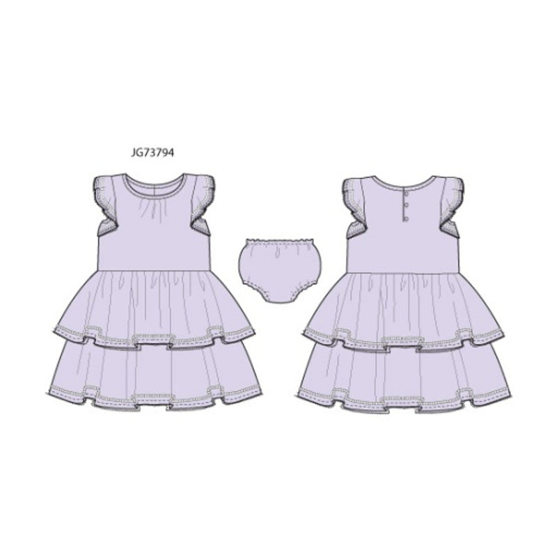 Janie and Jack - Girls K Ktw Prpl Dress Spbk