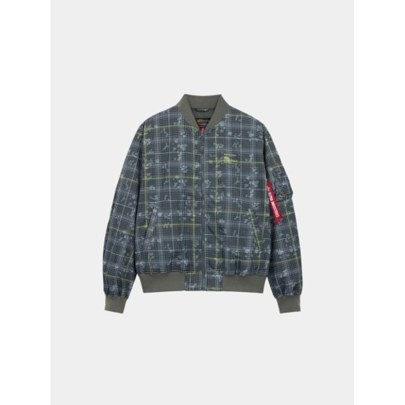 Alpha Industries - Mens L-2b Relaxed Fit Flight Jacket (Hunter Nv Plaid)