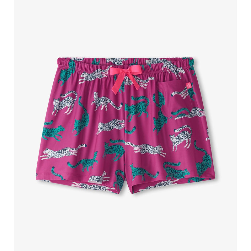 Little Blue House - Unisex Cheetah Pj Shorts in a Bag