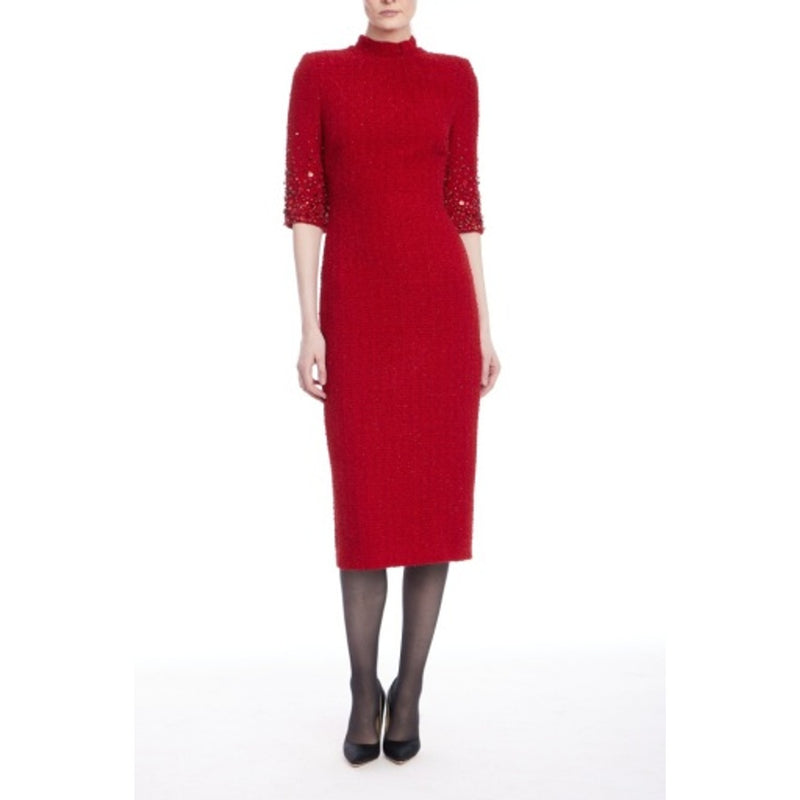 Badgley Mischka - Womens 3/4 Beaded Slvs