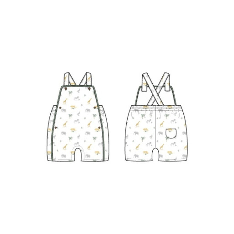 Janie and Jack - B with White Ao Safari Icon Overall Smr1