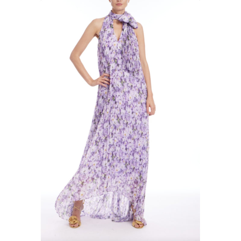 Badgley Mischka - Womens Pleated Hi Lo No Tie