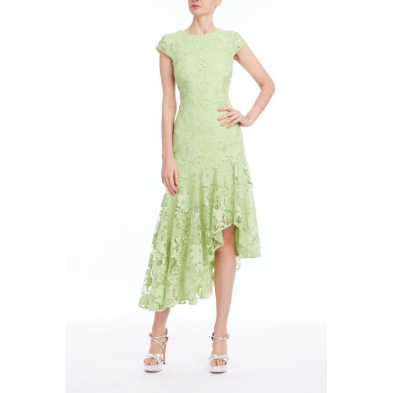 Badgley Mischka - Womens Asymm Lace Hem