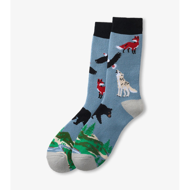 Little Blue House - Unisex Northern Wilderness Cozy Socks