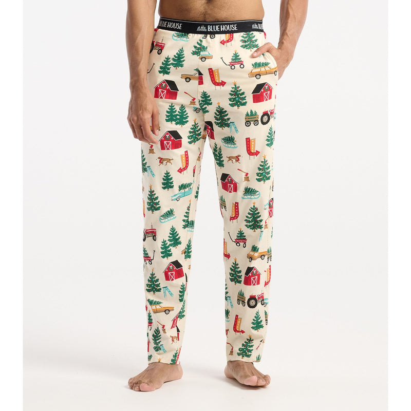 Little Blue House - Christmas Tree Farm Mens Pajama Pants