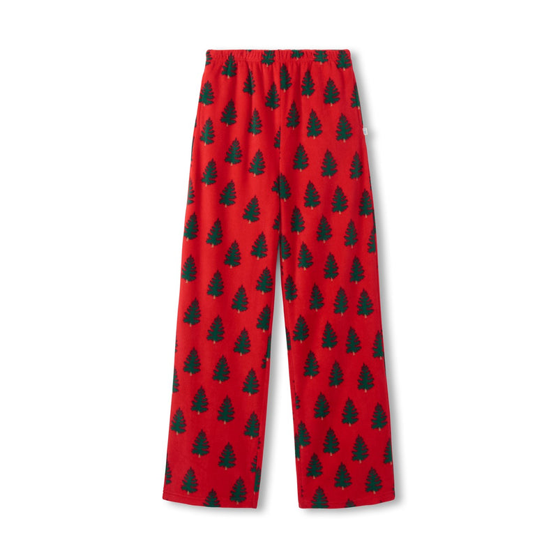 Little Blue House - Unisex Trees on Red Adult Polar Pants