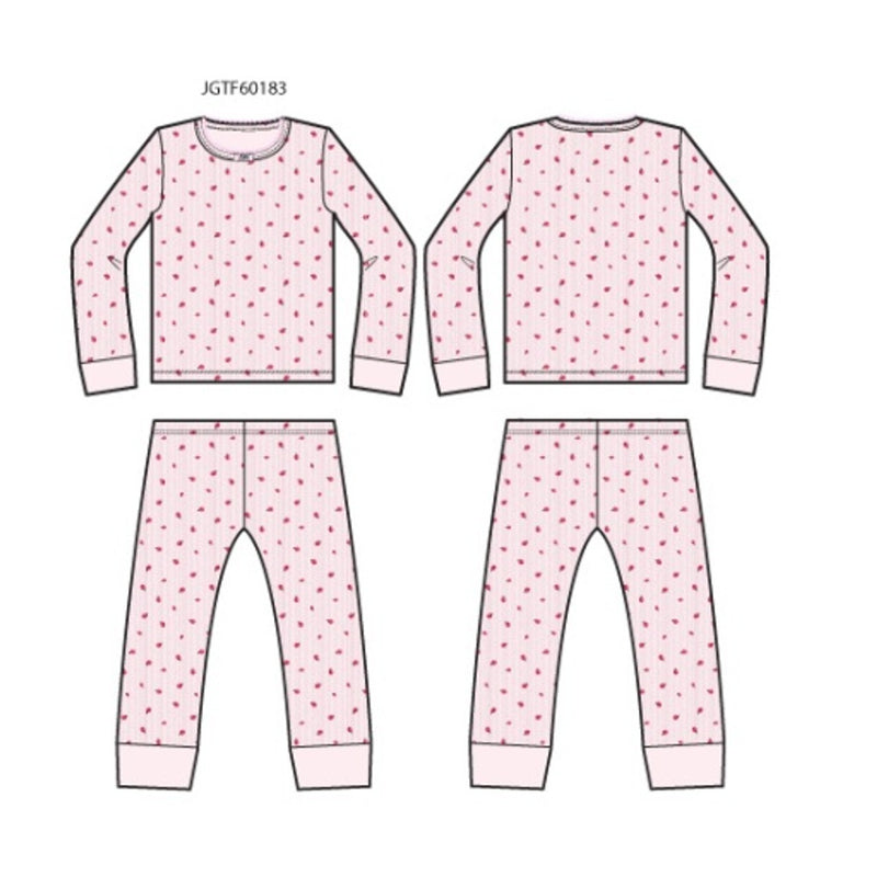 Janie and Jack - K Long Sleeve Ladybug Pointelle Sleep Sb1 E1