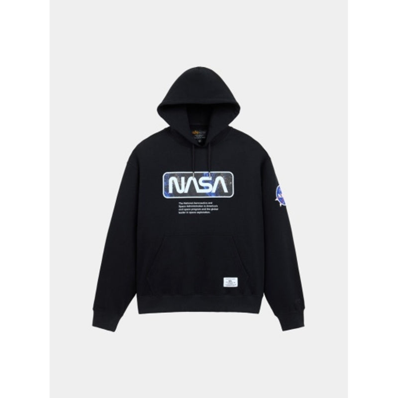 Alpha Industries - Mens Essential Relaxed Fit Hoodie (Nasa Galaxy)