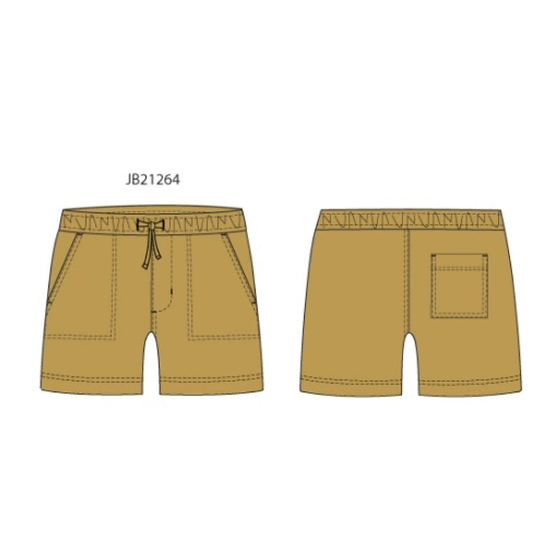 Janie and Jack - Boys with Mustard Slub Canvas Po Short Sm1