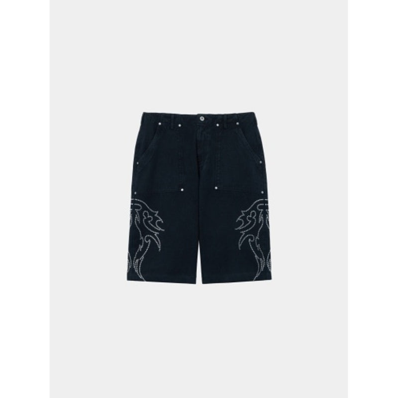 Alpha Industries - Mens Longline Relaxed Fit Fatigue Short (Embellished)