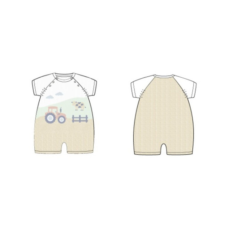 Janie and Jack - B S Multi Tractor Scenic Romper Sig1