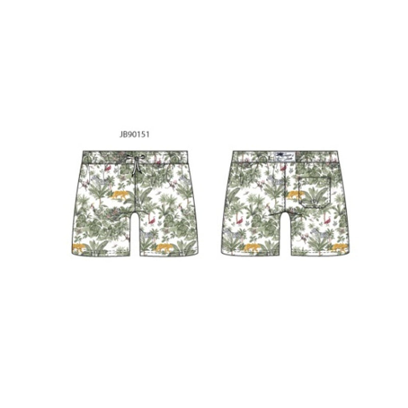 Janie and Jack - Boys with Animal Aop Swim Trunk Sm2