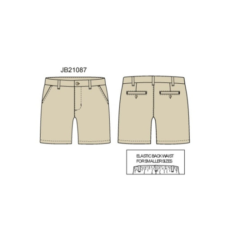 Janie and Jack - Boys with Khaki Linen Ff Short E2